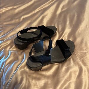 Naot Black Sport Sandals with sturdy heels